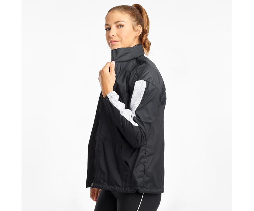 Women's Saucony Packaway Jackets Black | Singapore 272SGLO